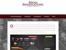 Tablet Screenshot of bryanbroadcasting.com